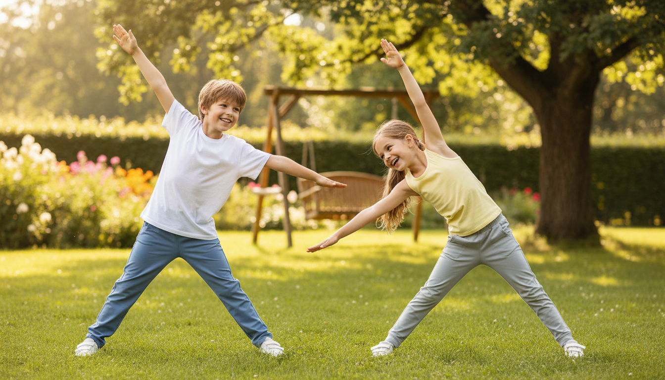 Lightweight Unisex Kids Yoga Pants for Summer Play